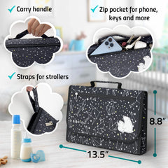Benicci changing pad folds with one hand for easy setup