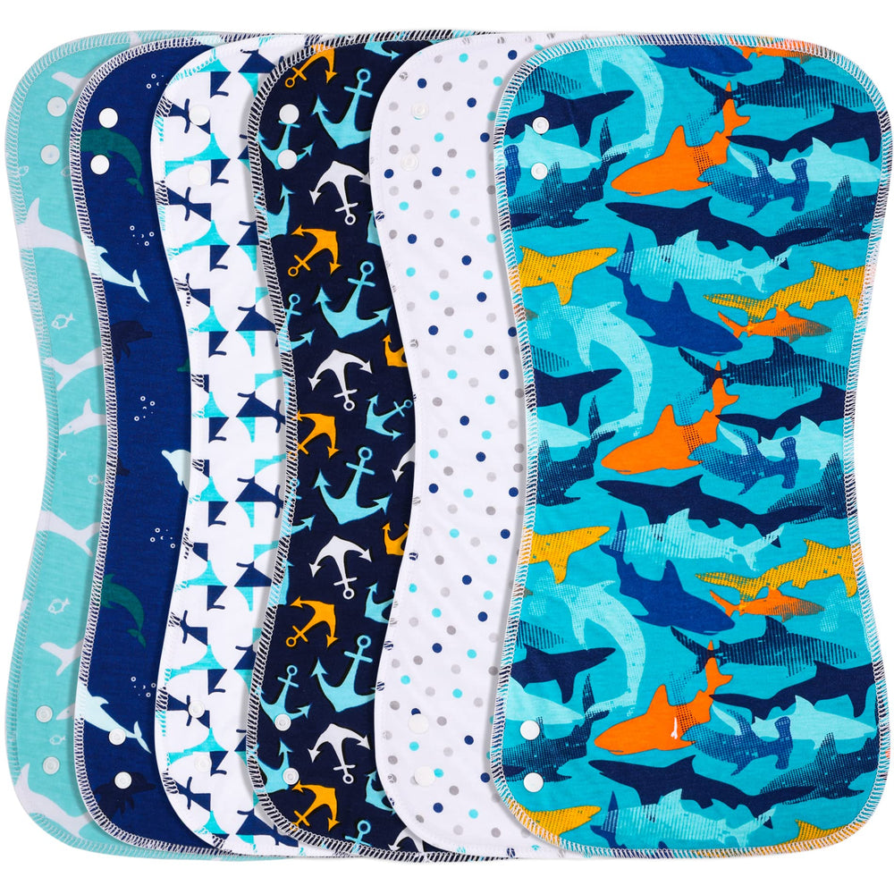 Benoxine 2-in-1 burp cloths and bibs set, ideal for on-the-go mess protection.