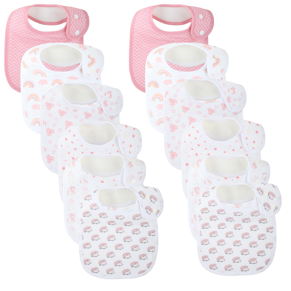 Benoxine baby bibs soft organic cotton front view for gentle drool protection and all-day wear.