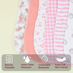 Benoxine burp cloths front and back cotton feel gentle on skin