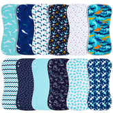Benoxine baby burp cloths with shoulder coverage for clean outfits