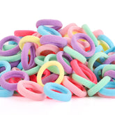 BEoffer 200-pack hair ties in multicolor for gentle, snag-free hold
