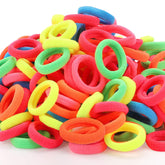 BEoffer 200 pack hair ties multicolor for gentle hold in daily ponytails.