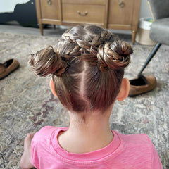 BEoffer small elastic bands for braids in black, ideal for kids' updos