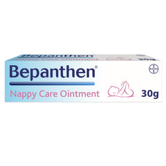 Bepanthen Nappy Care Ointment tube close-up for gentle diaper rash protection.