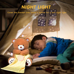 BEREST Bear light projector displays moon and stars for visual calm.