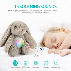 BEREST bunny starry projector night light highlights colorful galaxy stars for restful evenings