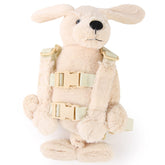 Berhapy Naughty Dog backpack-harness back view shows a secure, close-walking companion for outings.