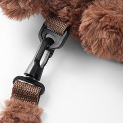 Berhapy Naughty Dog harness with detachable leash demonstrates safe exploration in crowds.