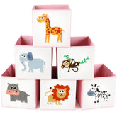 Berlune animal storage bins set 6 foldable – easy kid-friendly toy organization