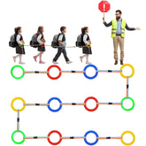 Berlune toddler walking rope red loop for orderly line formation and visibility.