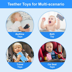 Besosay baby keyboard teether size hand grip, easy for little fingers to grasp