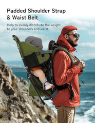 Besrey carrier side profile shows adjustable straps for easy fit on varied frames