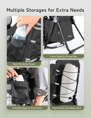 Besrey baby backpack carrier sunshade provides shade and weather protection on outdoor trips.