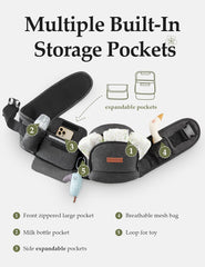 Besrey hip carrier folds easily for quick transitions and travel.