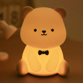 Bestfaith teddy bear night light on bedside glows softly for bedtime