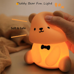 Bestfaith teddy bear night light color cycle lights up kid room