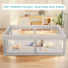 Besuhot Baby Playpen 360-view mesh for constant supervision
