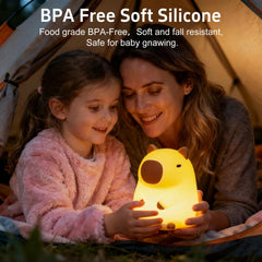 Beszeith Capybara night light with two brightness levels for flexibility