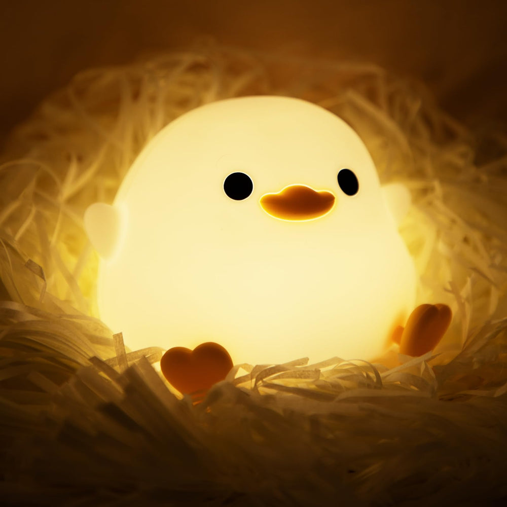 Beszeith DoDo Duck night light front view with gentle bedside glow for bedtime routines