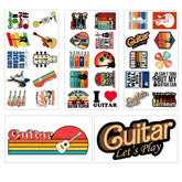 BETANAS large guitar sticker on a laptop, durable waterproof decal.