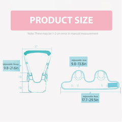 BethBear walking harness adjustment straps detail for a customizable, snug fit