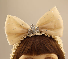 Bethynas Off-white Crown Headband, perfect for photoshoots and newborn photography