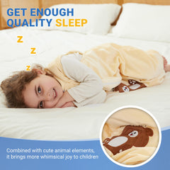 BETTERFUN Sack with Feet roomy crotch area supports comfortable toddler movement.