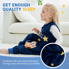 BETTERFUN Toddler Sleeping Sack with Feet footed warmth for indoor naps