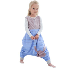 BETTERFUN toddler sleeping sack front view in striped rabbit design for cozy indoor naps