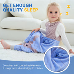 BETTERFUN toddler sleeping sack two-way zipper close-up enables quick diaper changes
