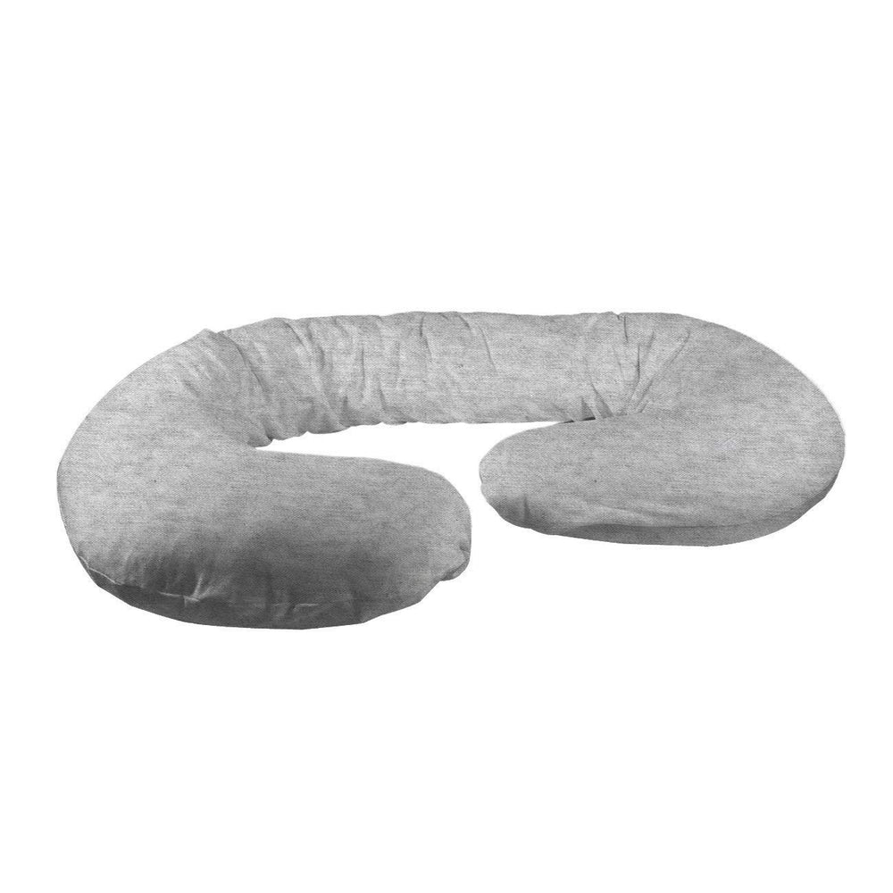 Betty Dain stretch jersey pillowcase gray 60x25 fits maternity pillows for sleep