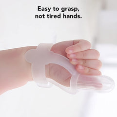 Betued slide-design baby-hand-fit allows easy wearing and removal