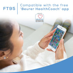 Beurer FT95 no touch design supports hygienic, comfortable temperature checks.