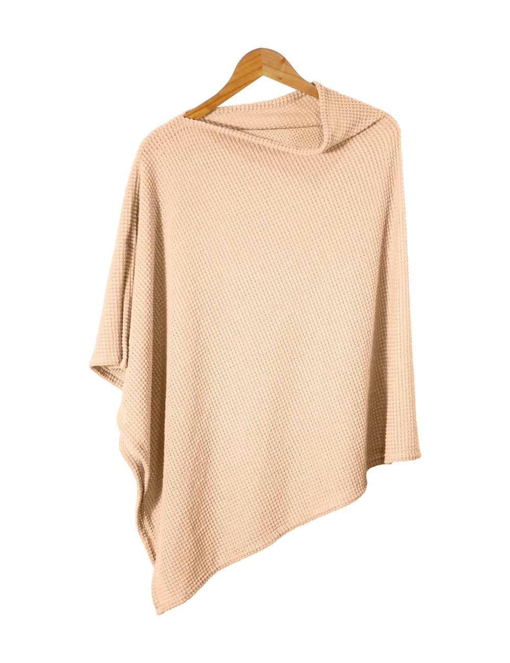 BEWDIO Camel nursing cover folded compactly for discreet on-the-go privacy