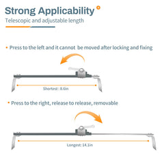 Bezant self-adhesive installation option for quick, drill-free mounting.