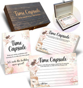 BEZBEX baby time capsule box cover with Fairy Garden design, ideal keepsake decor.