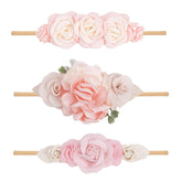 BFNAAgirl floral headband style one—soft flowers for comfortable everyday wear.