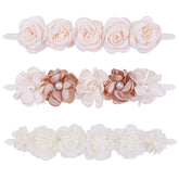 BFNAAgirl flower headbands 3pcs pack ideal for coordinating outfits in photos