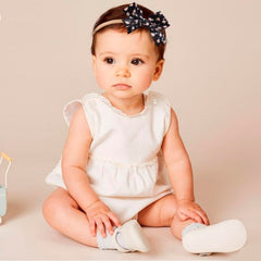 BFNAAgirl BF-XKFD002 close-up shows rhinestone accents on floral headband for dress-up moments
