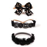 BFNAAgirl BF-XKFD002 flower headband on soft nylon band for comfortable baby styling