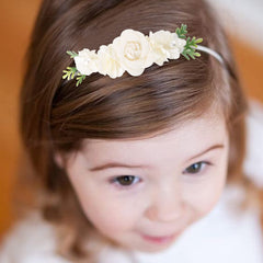 BFNAAgirl floral headband adjustable size fits ages 1-12
