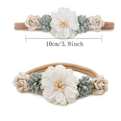 BFNAAgirl flower crown headband with rhinestones for photo-ready party wear