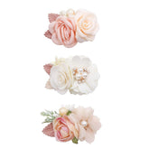 BFNAAgirl flower hair clip 3pcs set adds cute pastel accents to everyday outfits.