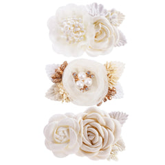 BFNAAgirl flower hair clip on baby girl for easy styling.