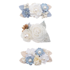 BFNAAgirl flower hair clip set 3pcs shown for everyday wear and cute photo props.