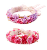 BFNAAgirl lace headbands two-pieces front-view, gentle daily wear.