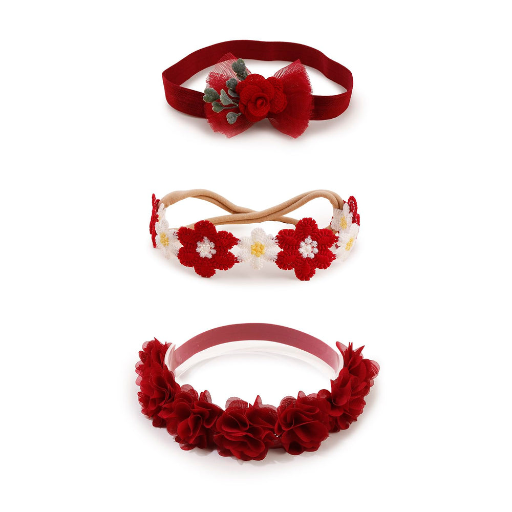 BFNAAgirl new-model nylon headband with flowers, ideal for newborn photography.