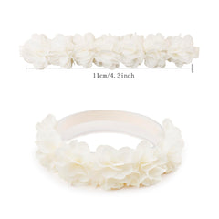 BFNAAgirl soft nylon band closeup shows flexible elasticity for growing heads.