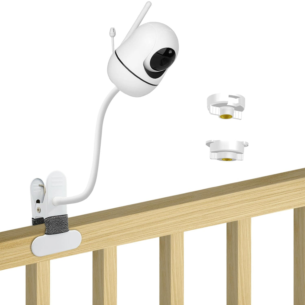 BFYTN baby monitor mount with clip clamp enabling secure, adjustable placement on cribs or desks